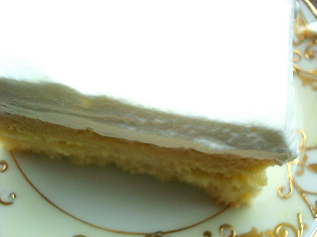 Slice of Tres Leches Cake
