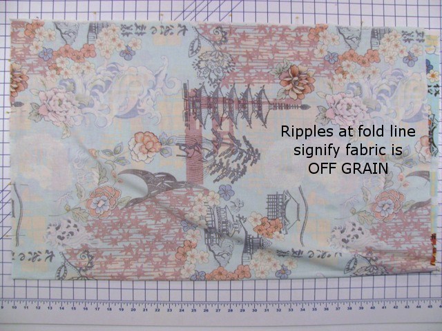 Fabric Folded - Off Grain