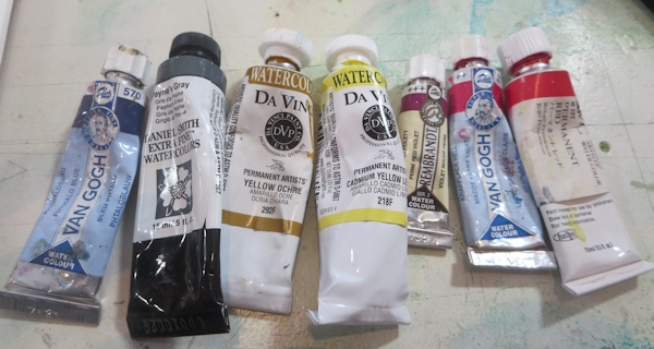 selecting your palette - paints