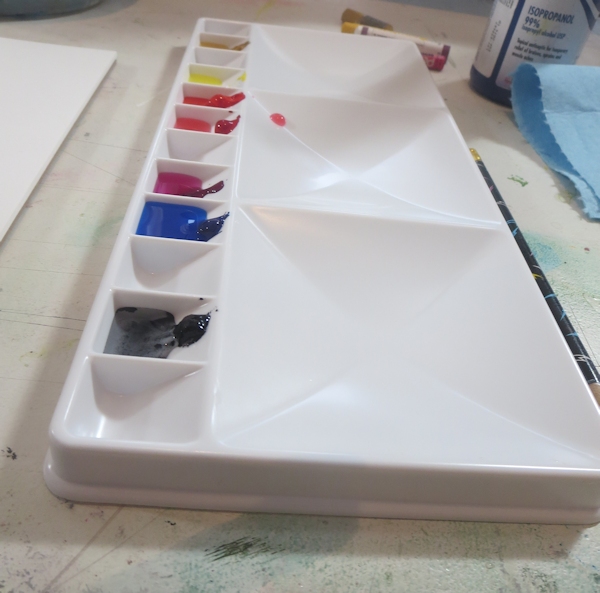 Placing Paints in Palette