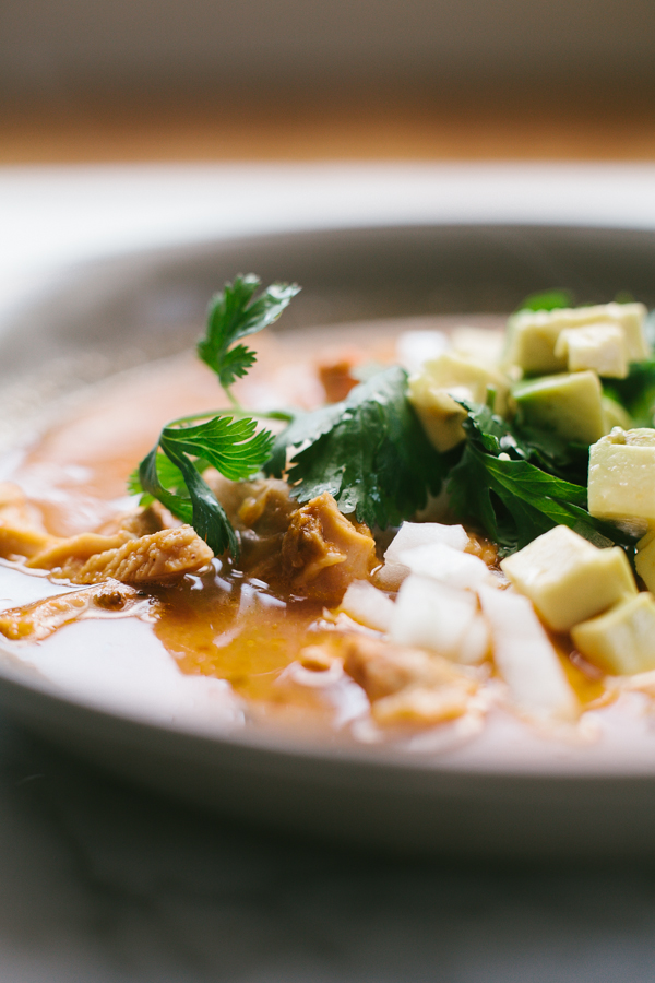 Close-up of Sopa de Lima