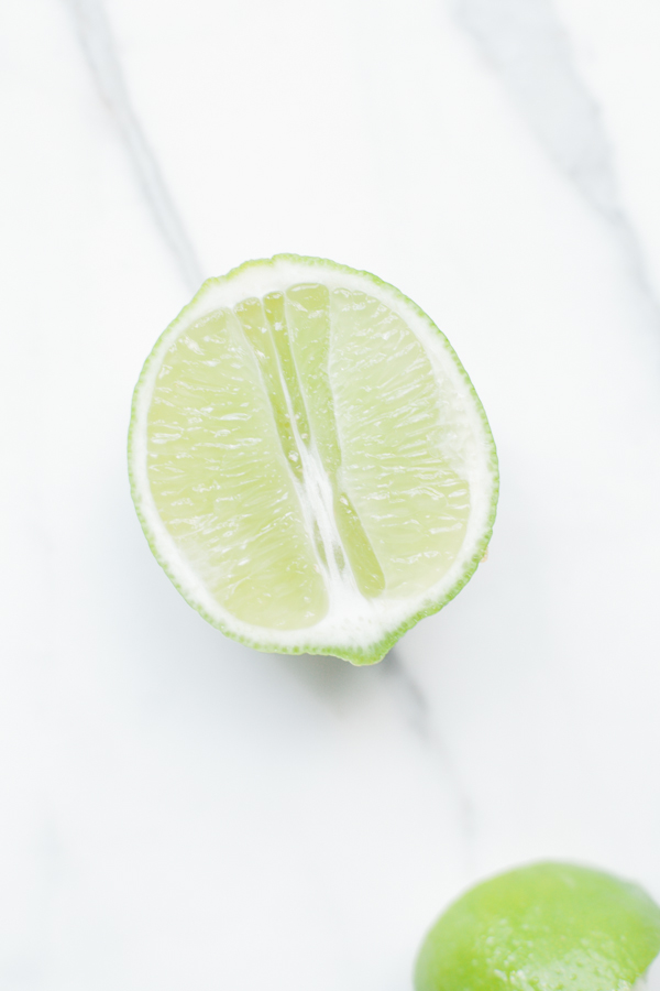 Sliced Lime for Sopa de Lima 