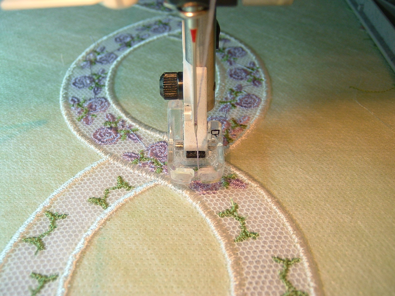 Embroidering on a Machine