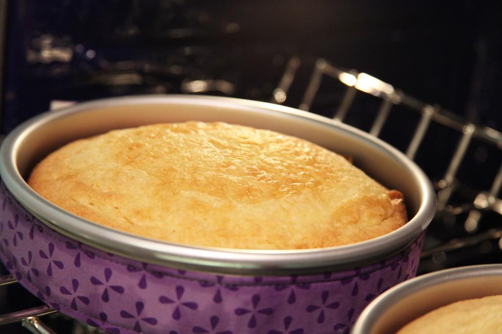 Cakes Baked, Still in Pans - How to Prepare a Cake Pan 