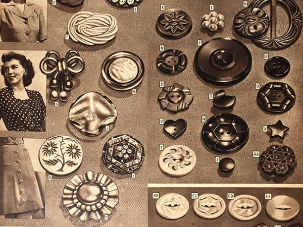 Collection of Vintage Buttons