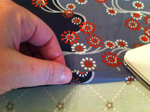 Sewing a Caftan - Pressing Fabric
