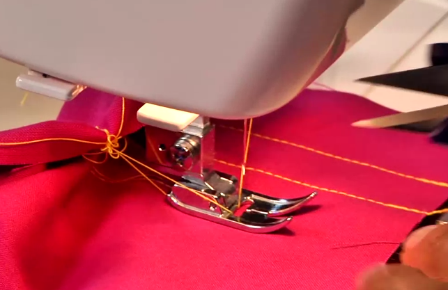 sewing machine bunching up
