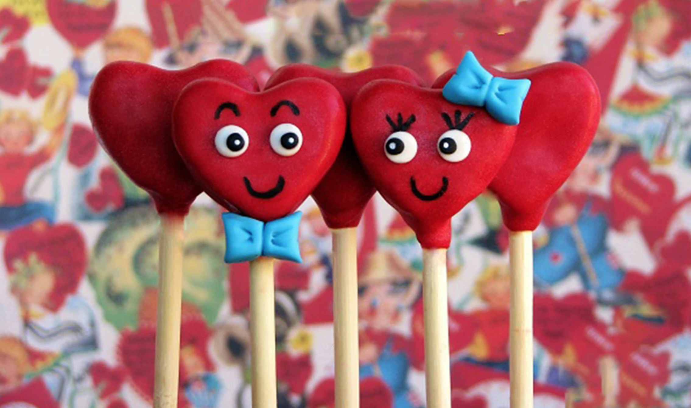 cake pops de San Valentín