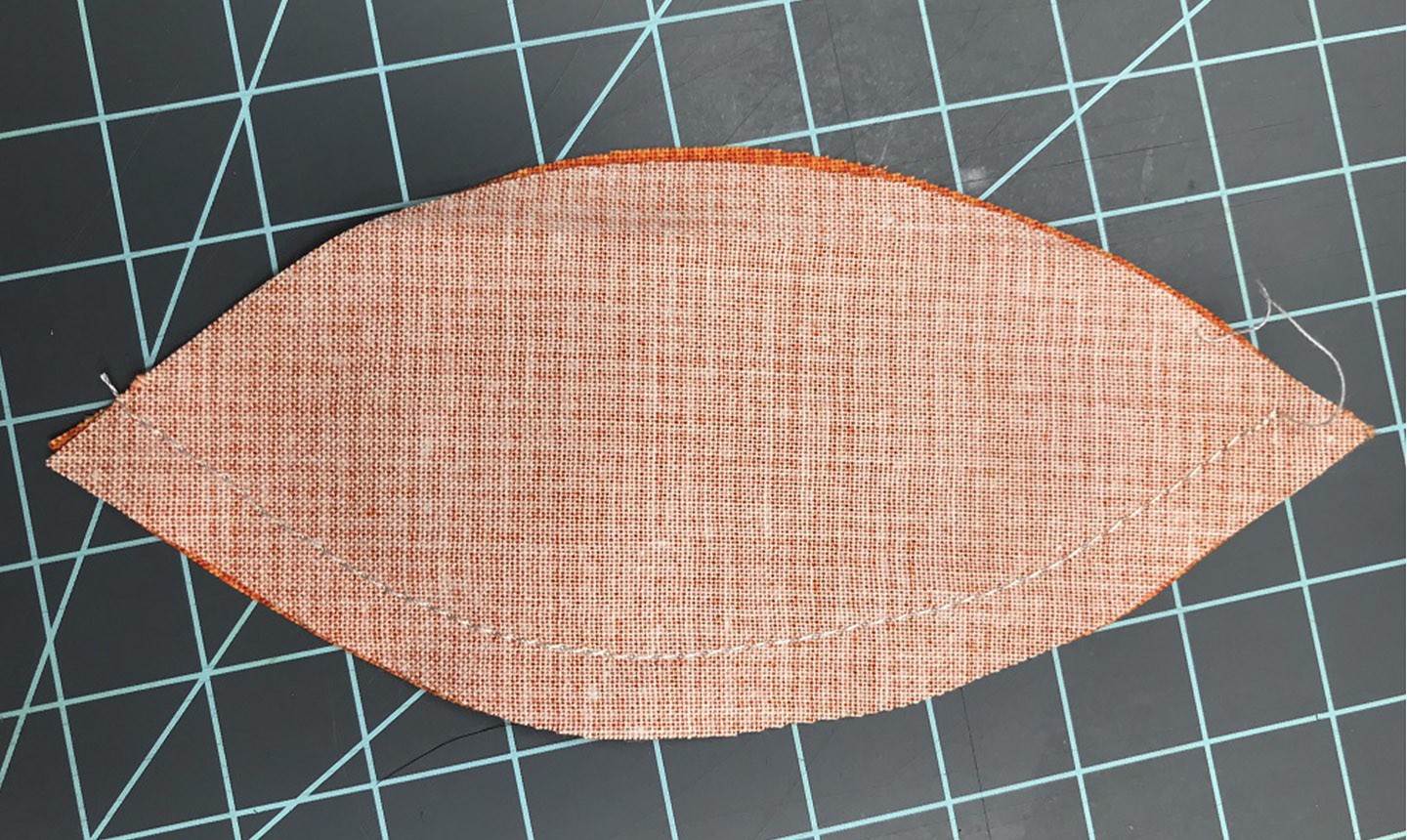 Reverso del patrón de tela