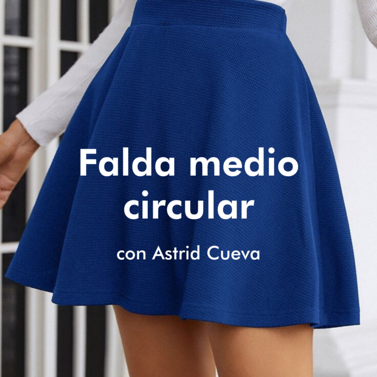 Clase de costura gratuita – Falda medio circulararticle featured image thumbnail.