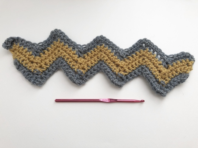 chevron crochet using sc