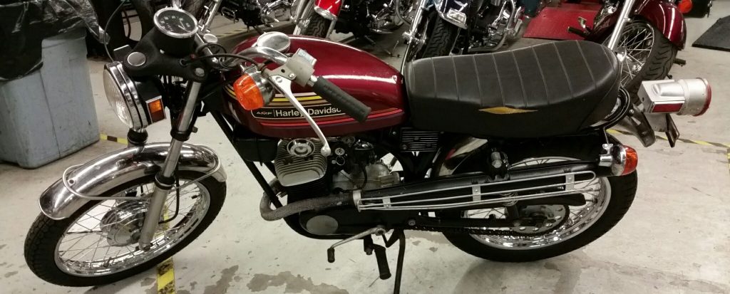 In The Shop 1975  AMF  Harley  Davidson  Z 90 Fix My Hog