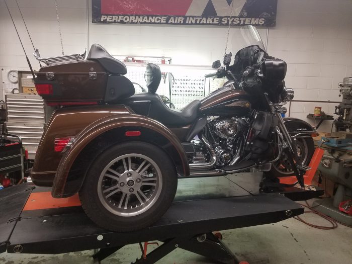 In The ShopTriGlide Rear Lift Kit and Shocks Fix My Hog