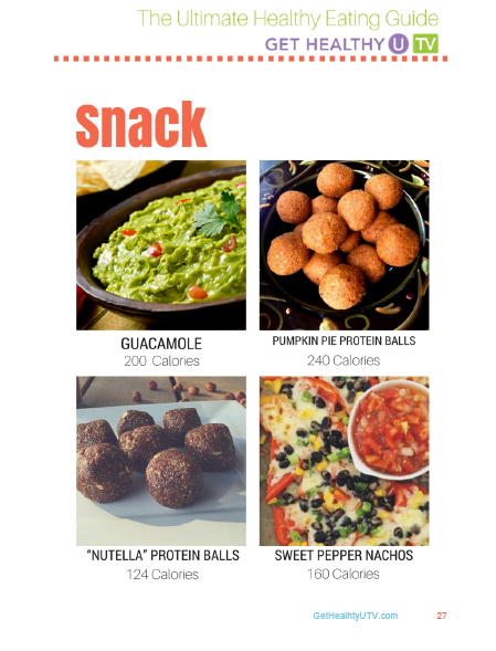 Snack page in an eBook
