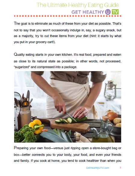 Page from a get healthy eBook