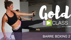 Ad for a barre boxing class