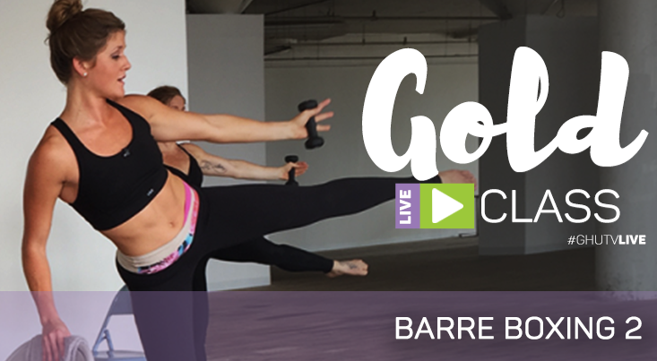 Ad for a barre boxing class