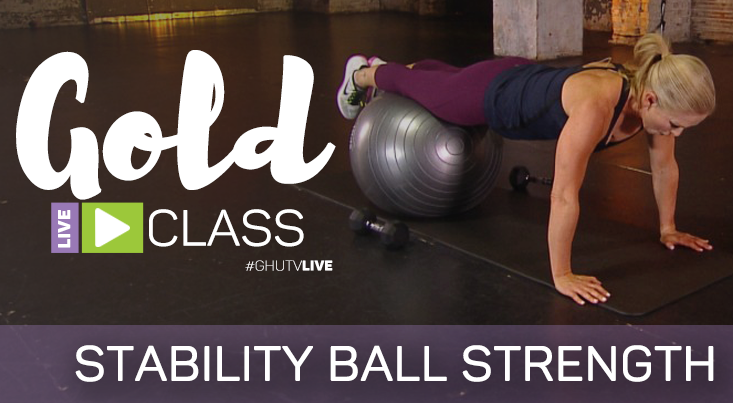 GOLD LIVE Class: Stability Ball Strengtharticle featured image thumbnail.