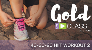Ad for a 40-30-20 HIIT workout