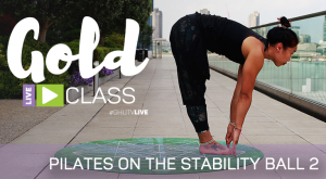 Ad for Pilates on the Stability Ball class