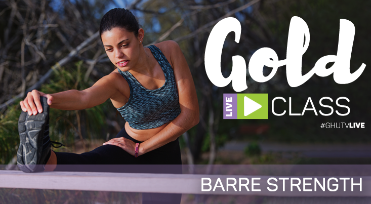 Ad for a barre strength class
