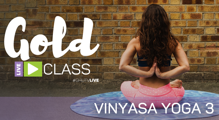 Ad for a vinyasa yoga class