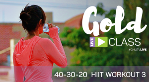 Ad for a 40-30-20 HIIT workout class