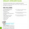 Creamy avoado salsa ingredients and directions