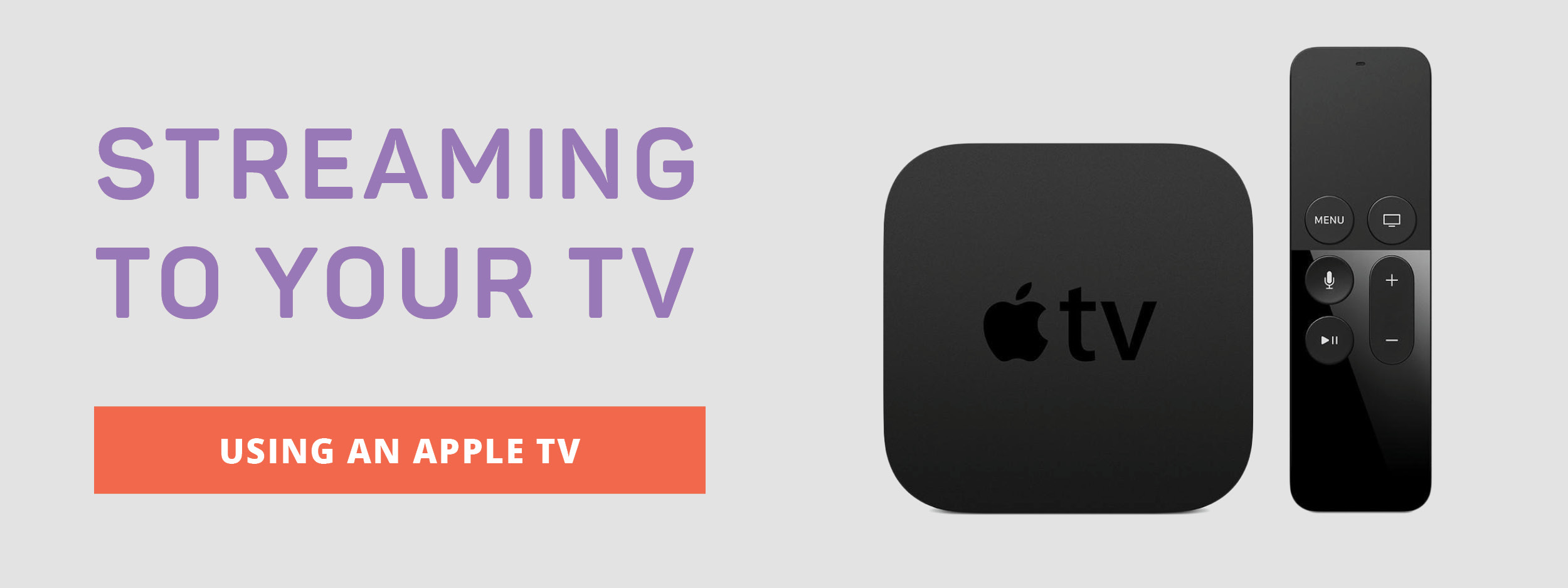 Stream using Apple TV