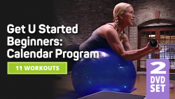 Ad for a beginner calendar workout program