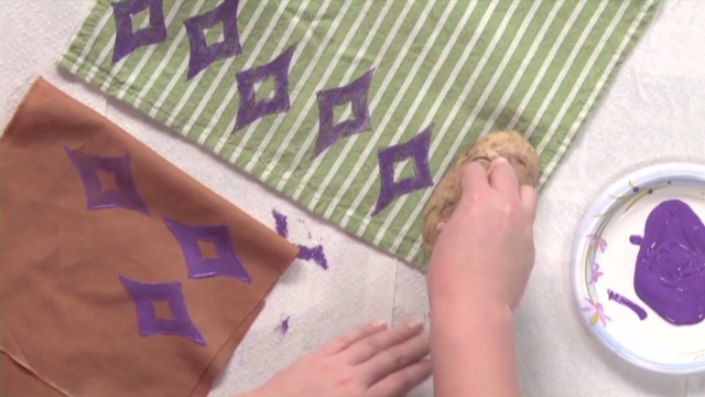 How to Stamp Fabric