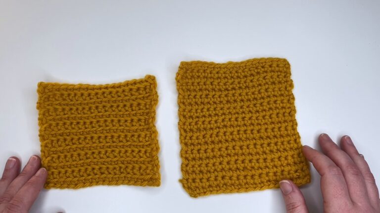 Crochet in the Front & Back Loop