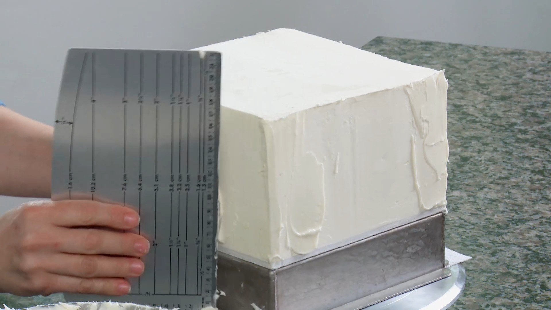 Square Cake Icing Techniques