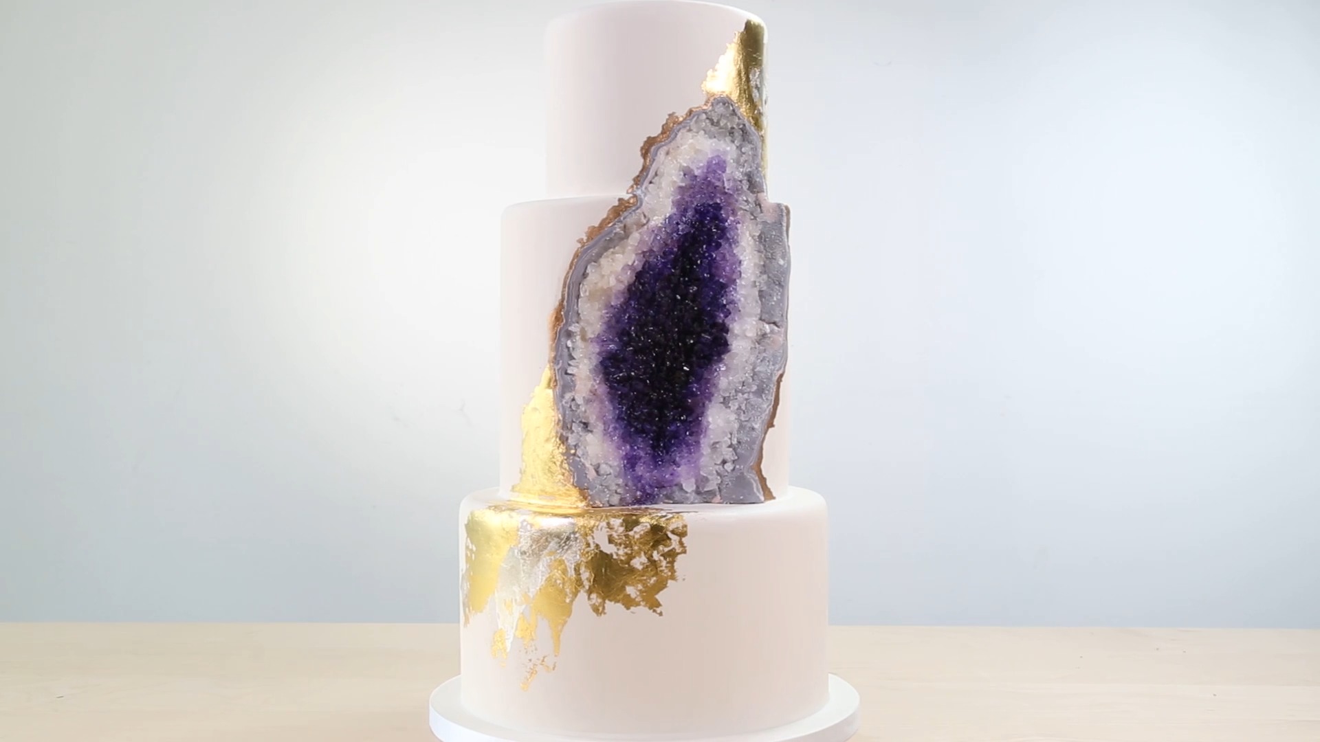 Geode Cake: Shaping &amp; Covering