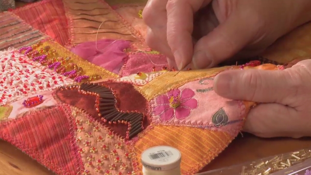Bead Embroidery on Quilts