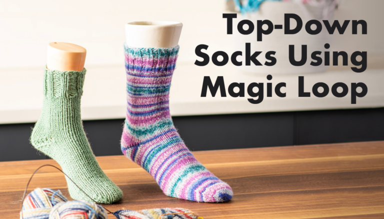 Top-Down Socks Using Magic Loopproduct featured image thumbnail.
