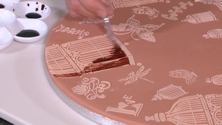 Creating & Stenciling the Large Baseboard