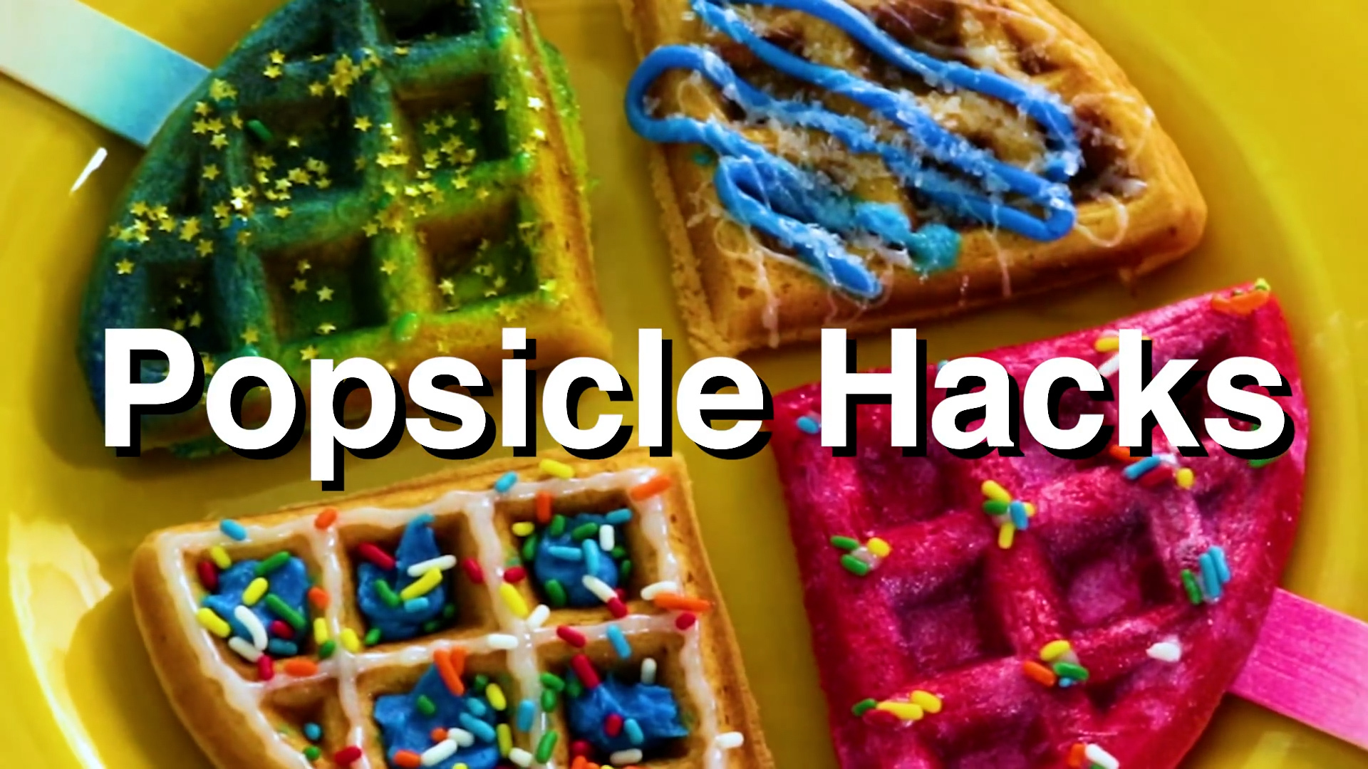 DIY Summer Popsicles: Funfetti Cake Pops, Watermelon Pops, Waffle Pops