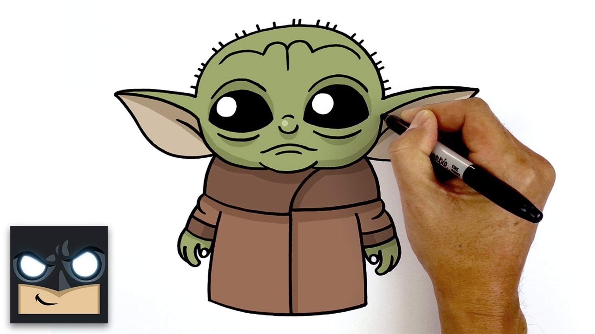 How to Draw Baby Yoda from The Mandalorian