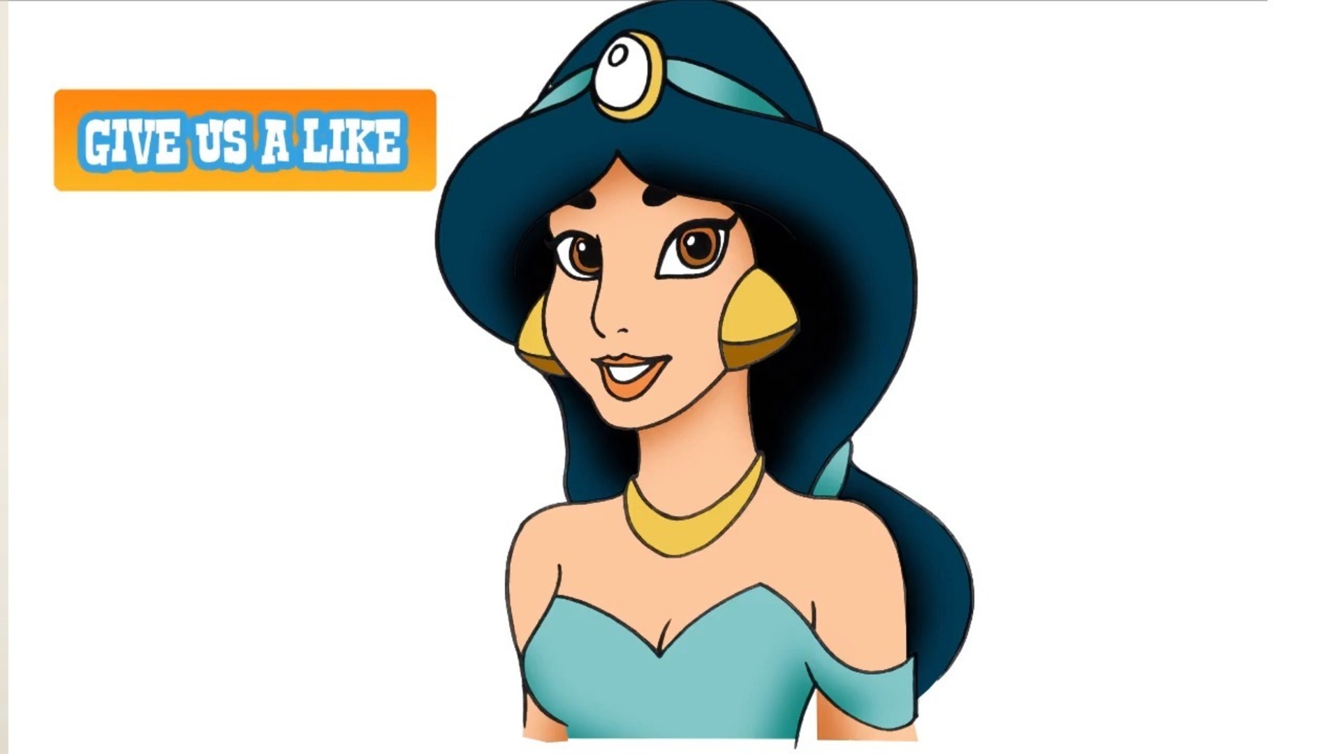 How to Draw Jasmine from Aladdin