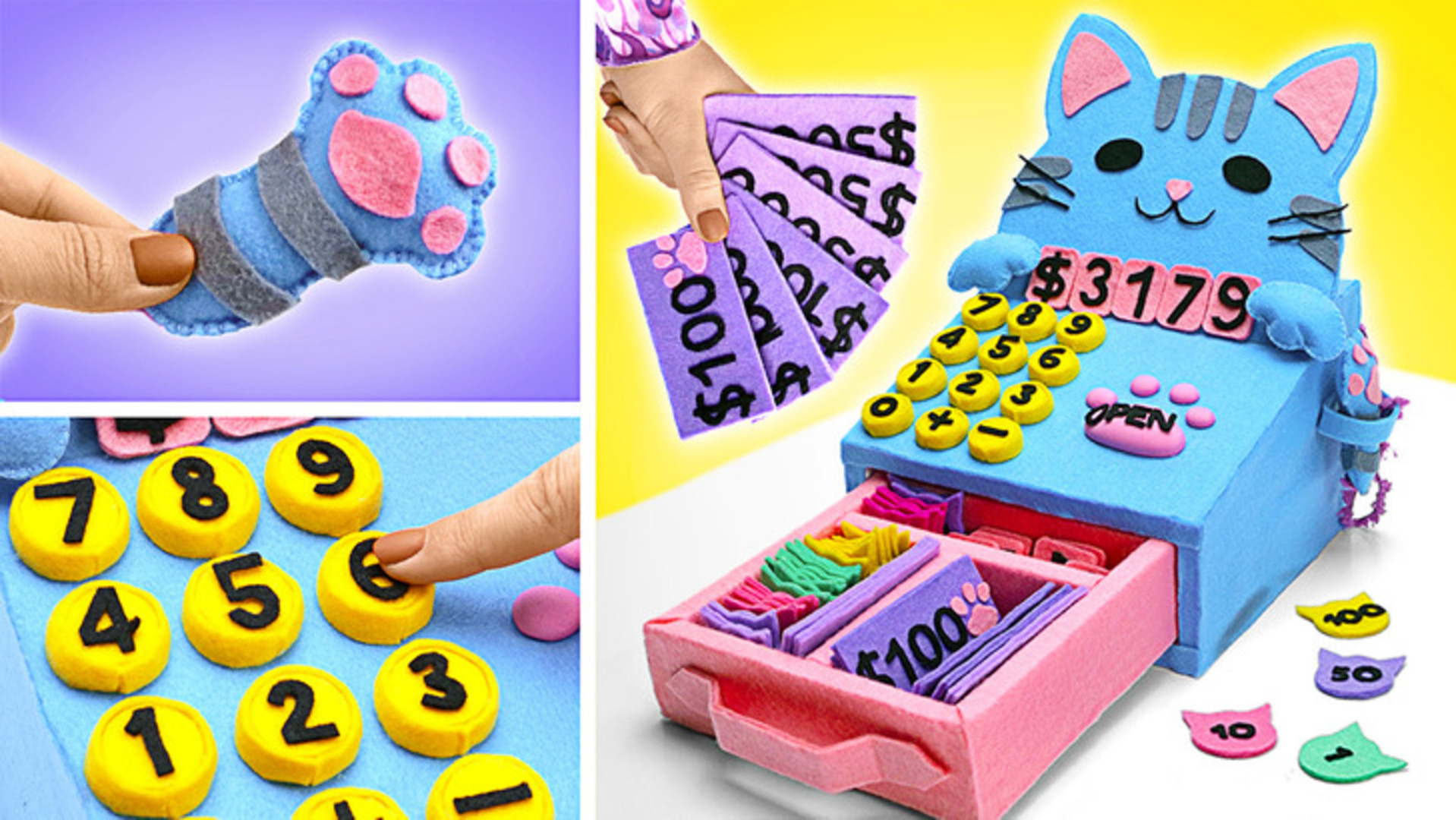 Let's Make the Cutest Cat Cash Register Toy and Epic NBA Basketball Board Game!