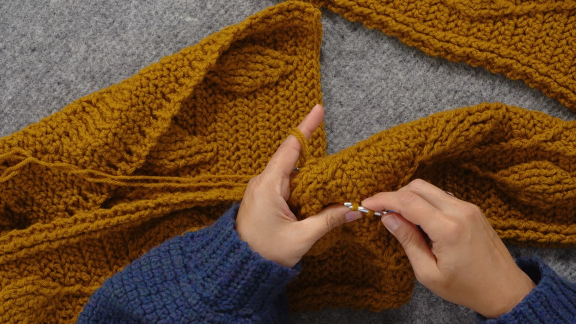 Traveling Vine Scarf Finishing