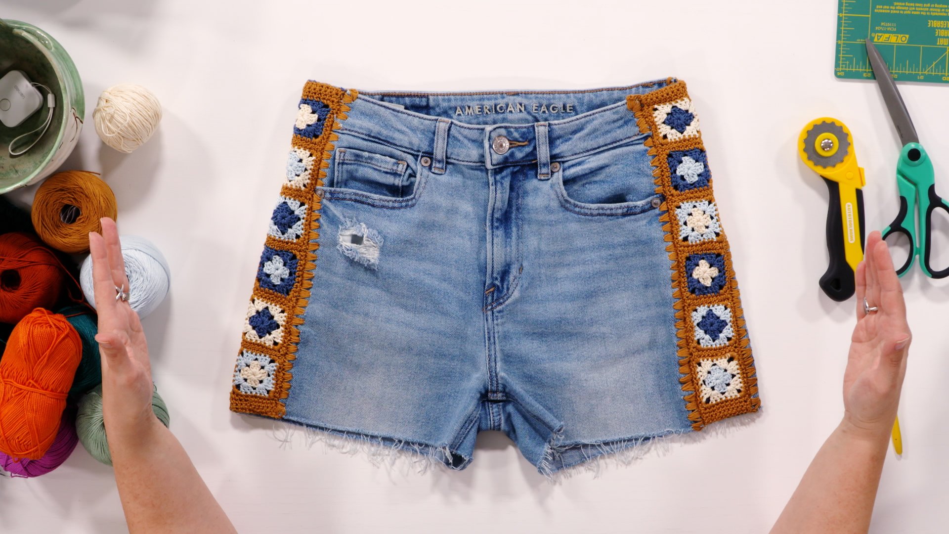 Session 6: Granny Square Jean Shorts: Getting Started