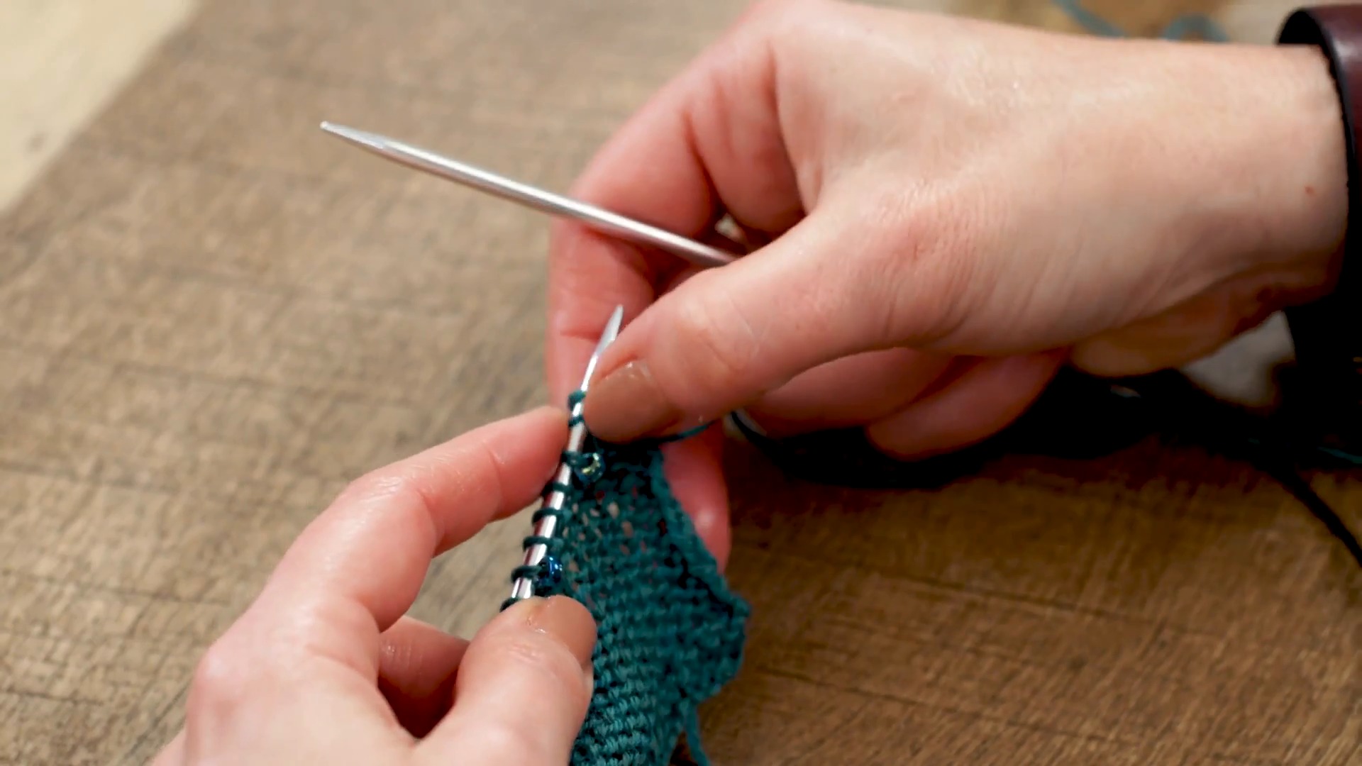 Knitting With Beads Made Easy The Knitting Circle