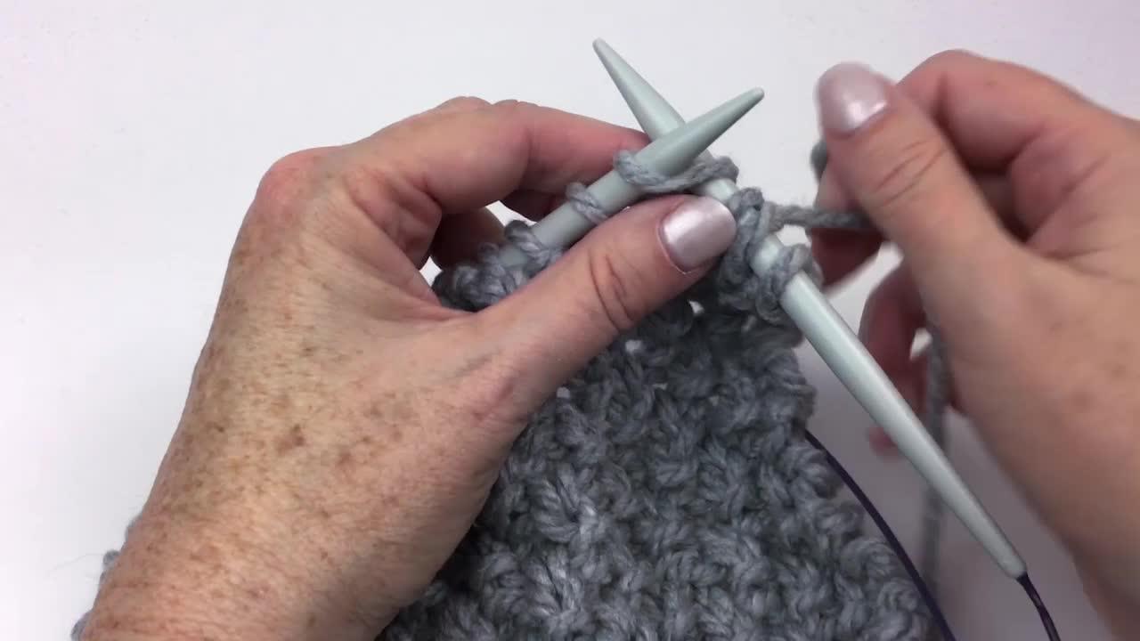 Knit Double Moss Stitch Step-by-Step Tutorial with Instructions