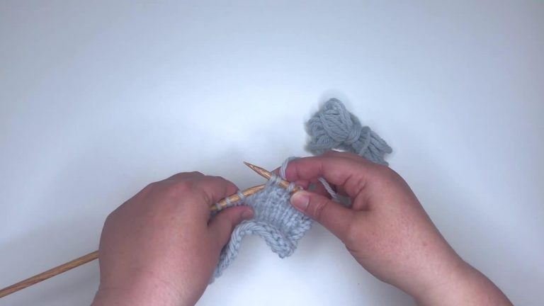 Working a Slip, Slip, Knit (ssk) Stitch