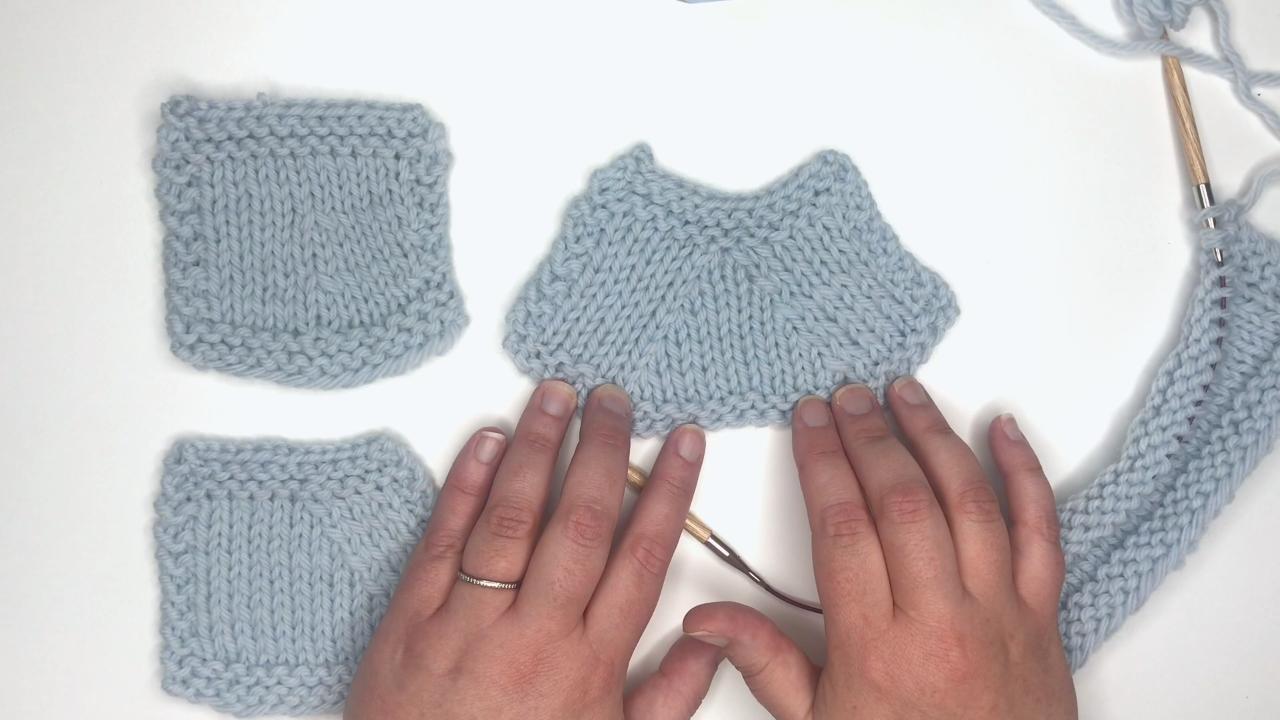 Single decreases with knit stitches