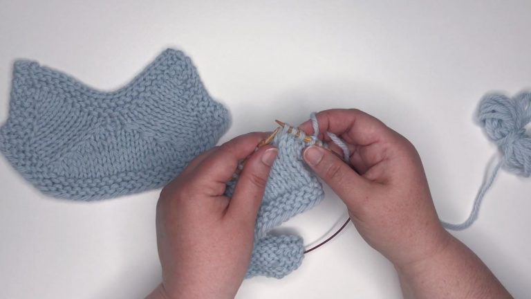Working Double Decreases with Knit Stitches