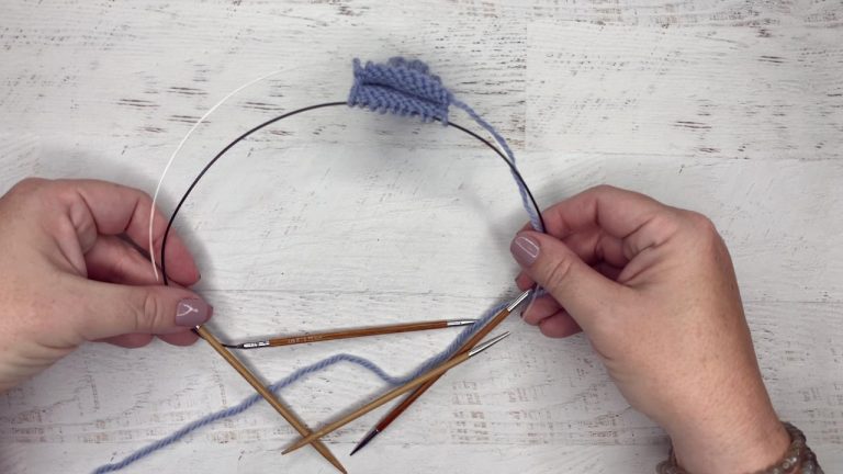 Using Two Circular Needles for Knitting Socksproduct featured image thumbnail.