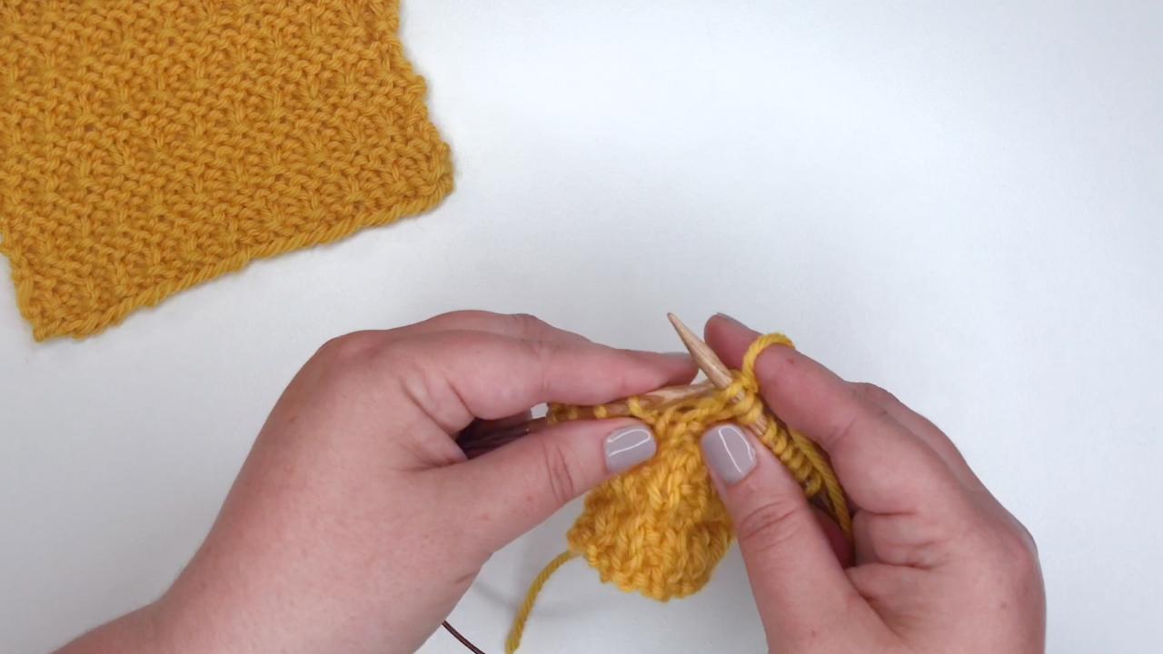 Alternating Interrupted Rib Pattern | The Knitting Circle